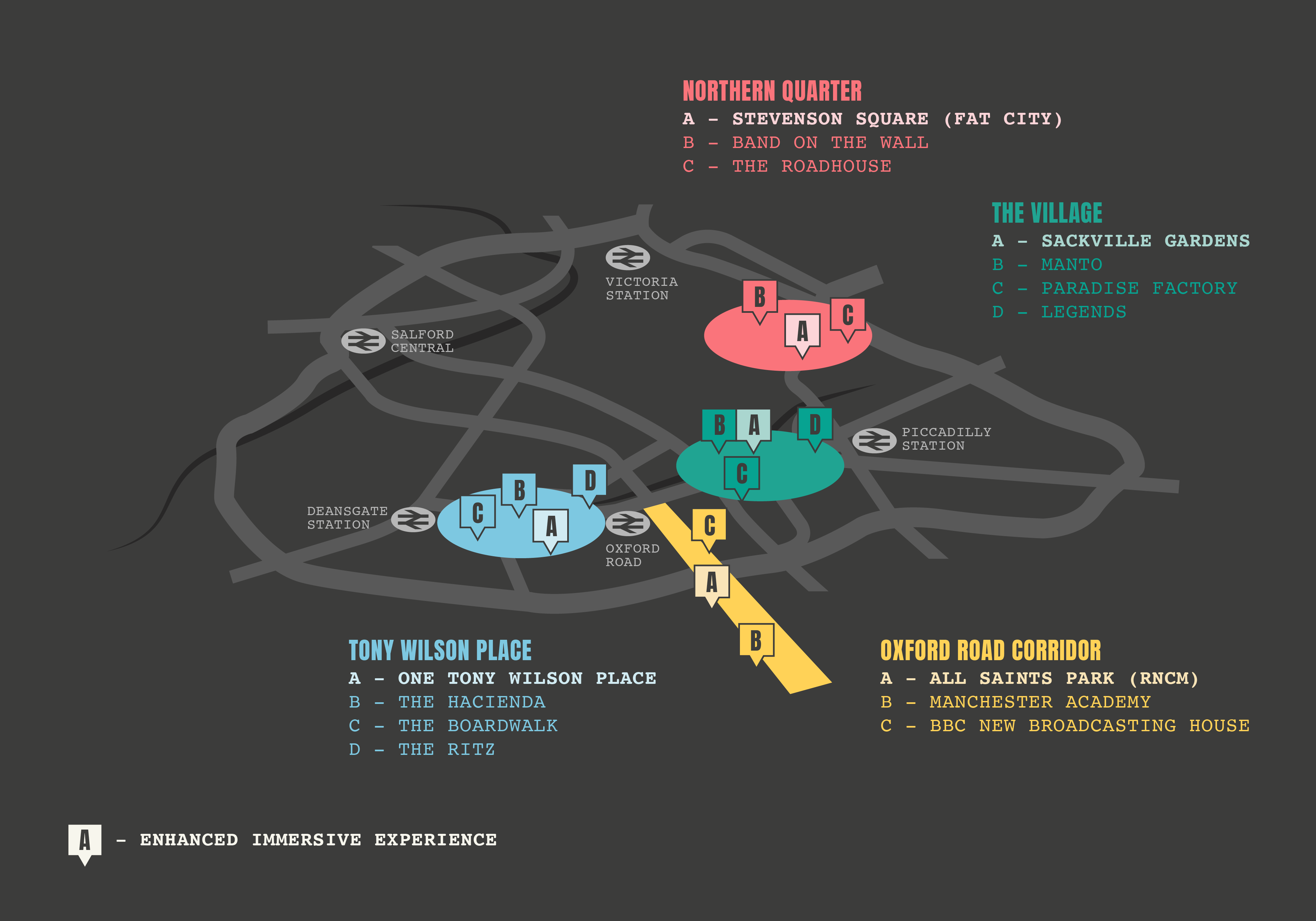 Manchester Music Mooch Map